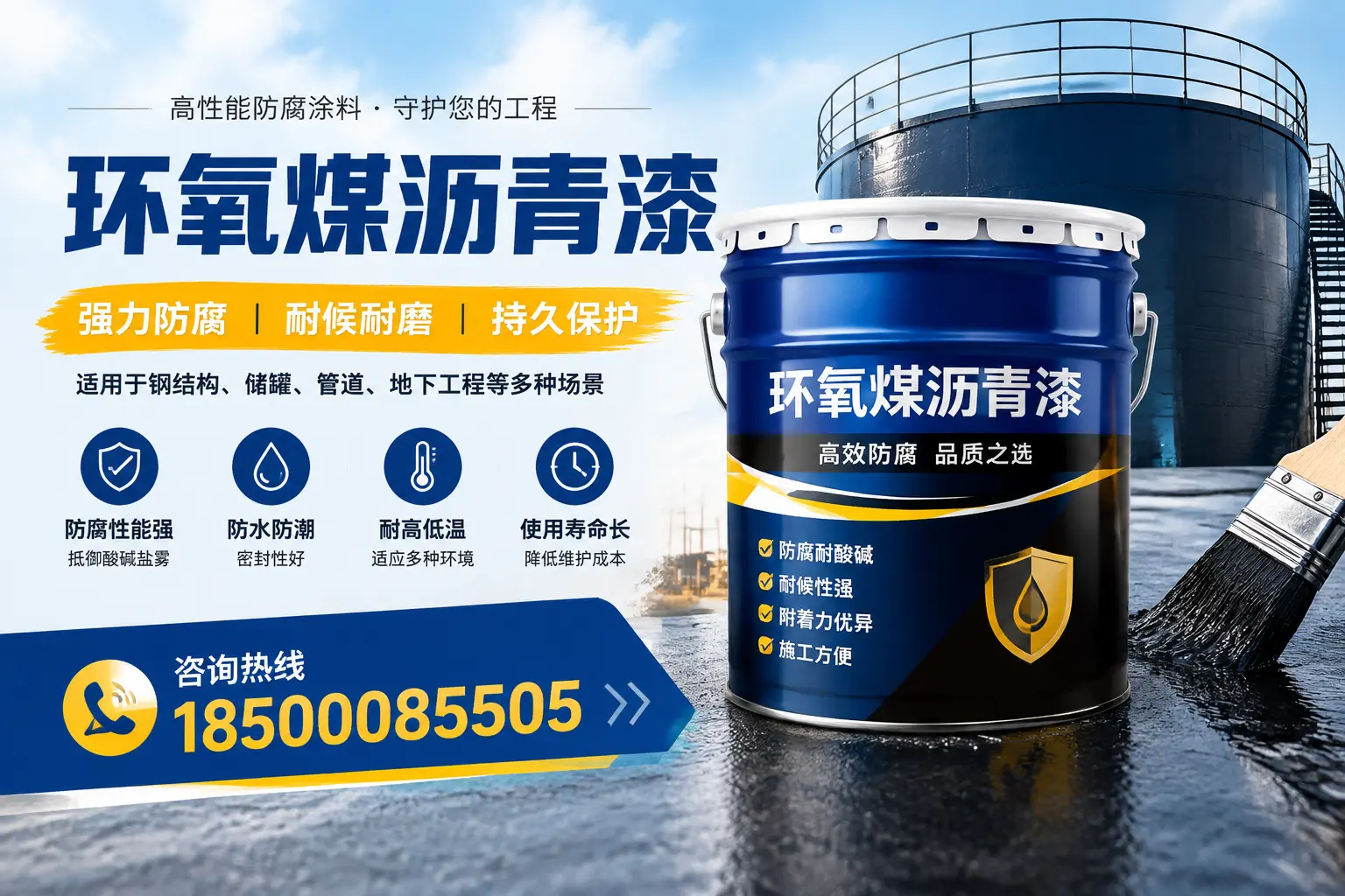 环氧煤沥青漆在工业中的应用,六安企业的选择